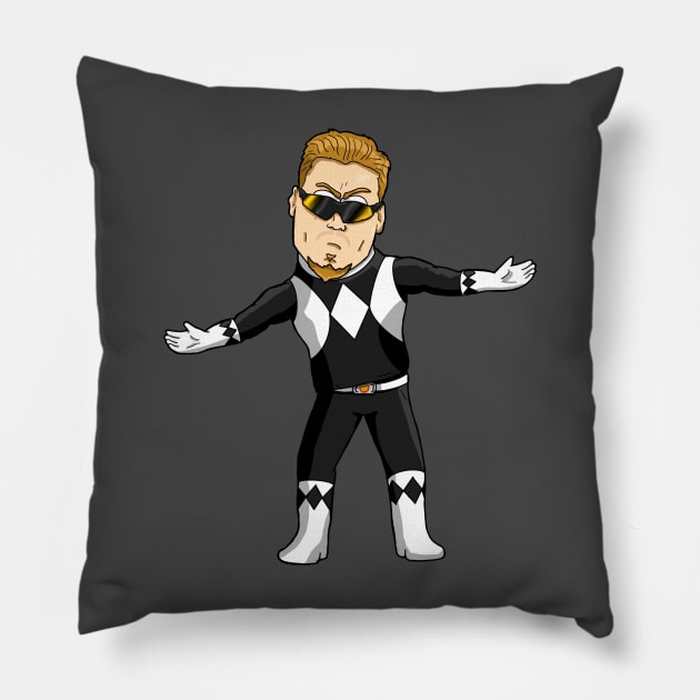 PC Black Ranger Principle Pillow by freezethecomedian