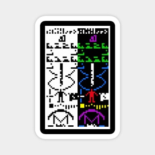 The Arecibo Message Colour Magnet