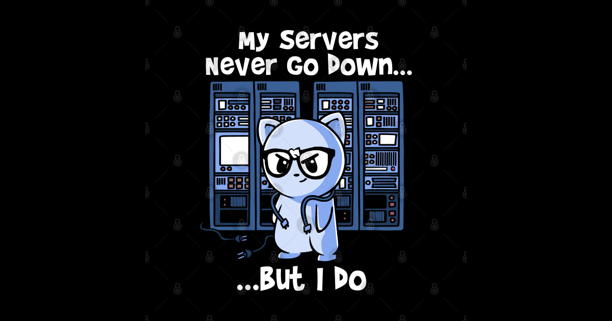 My Servers Never Go Down But I Do Funny Network Engineer - Network ...