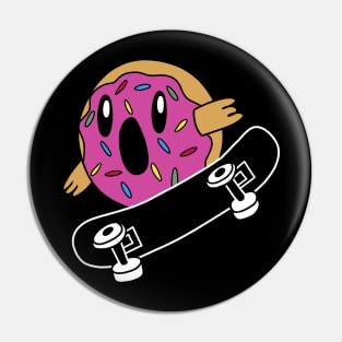 Donut Skater Pin