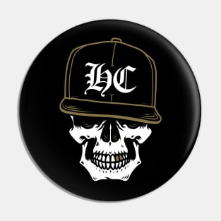 Hardcore Skull Pin