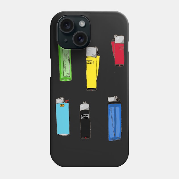 Lighters Phone Case by Kcael