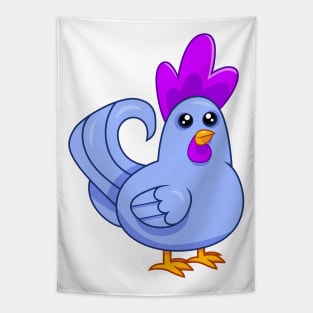 Blue Chicken Tapestry