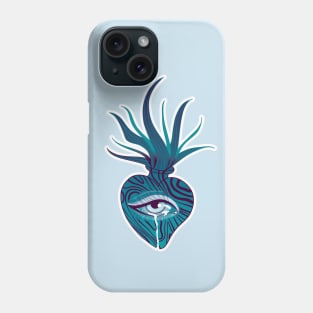 Blue Holy heart Phone Case