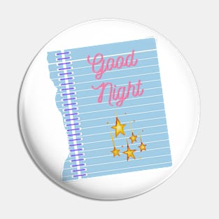 Good Night Stars Pin