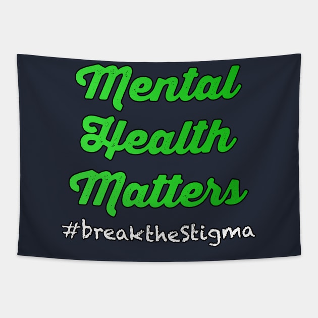 Mental Health Matters Break the Stigma Mental Illness Tapestry by Inspire Enclave