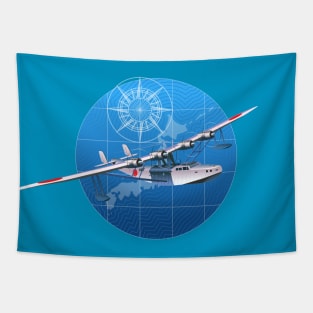 retro hydroplane 30-40s Tapestry