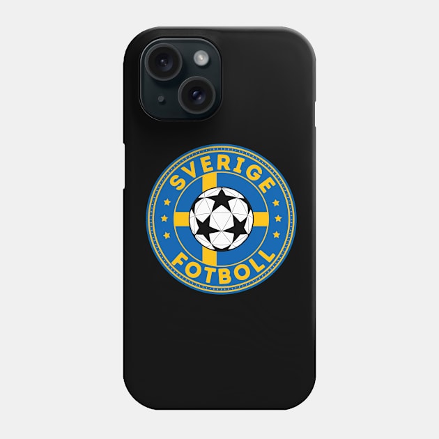 Sverige Fotboll Phone Case by footballomatic