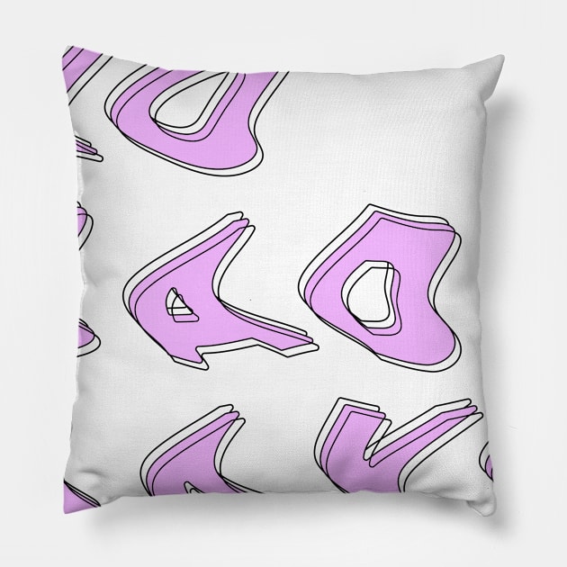 no bad days glitch Pillow by diprod