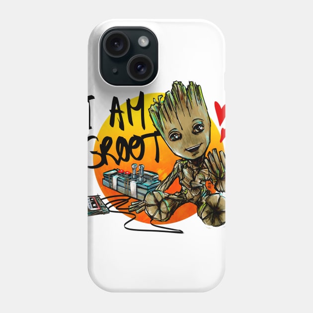 Baby Groot Phone Case by Habuza
