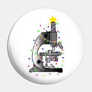 Christmas microscope Pin