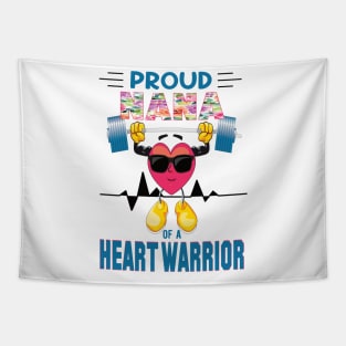 Proud nana of a heart warrior.. CHD awareness gift Tapestry