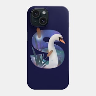 S Is For: Swan Phone Case