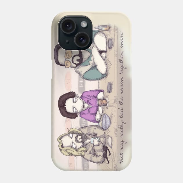 The Dude's Rug Phone Case by LVBart