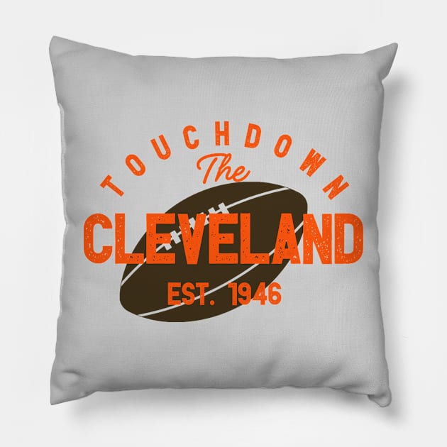 Cleveland Football Team Pillow by igzine