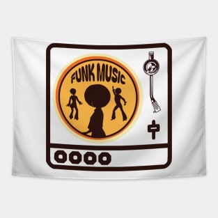 Funk Music Vinyl Player Tapestry