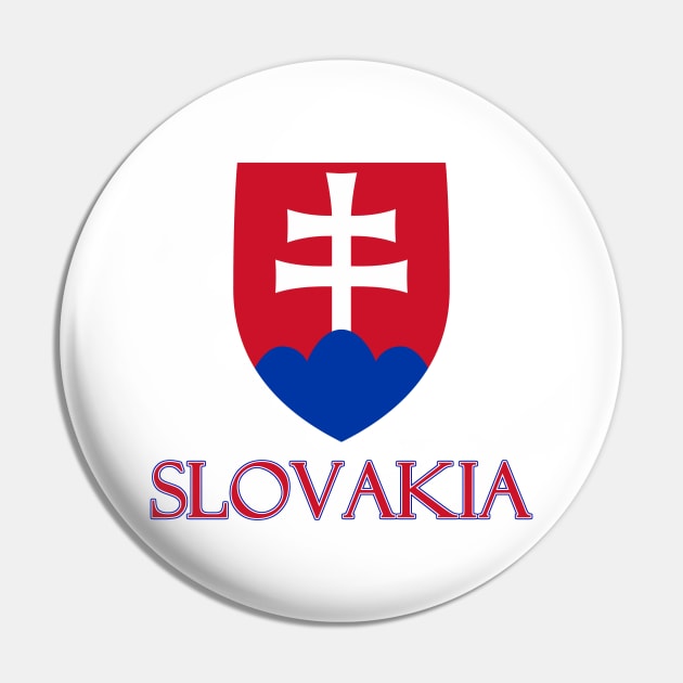 Slovakia - Slovak Coat of Arms Design Pin by Naves