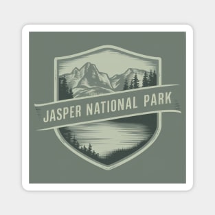 Jasper National Park Green Magnet