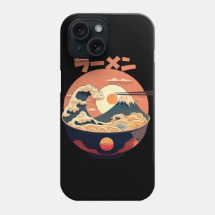 Japanese Ramen under the rising sun Phone Case