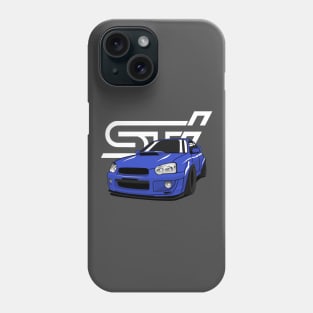 wrx sti impreza dark blue Phone Case