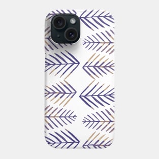 Watercolor pine trees - purple Phone Case