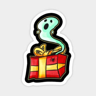 Spirit Ghost Escapes Present Christmas Halloween Hallowxmas Magnet