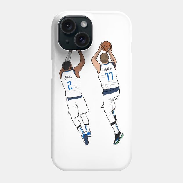 kyrie and luka doing jump Phone Case by rsclvisual