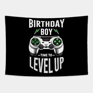 Birthday Boy Time To Level UP Tapestry