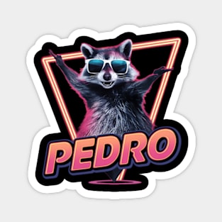 Pedro Raccoon Adventure Tee Magnet