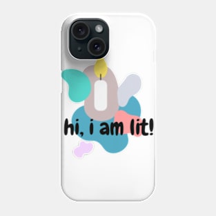 LIT TYPOGRAPHY Phone Case