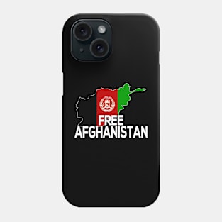 FREE AFGHANISTAN - Afghanistan Flag & Map Phone Case