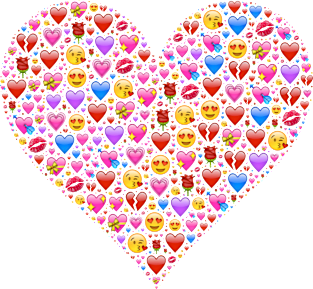 A Heart Full of Love Emojis Magnet