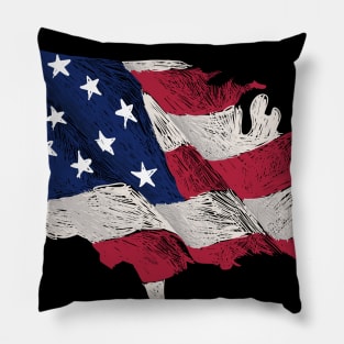 usa  flag Pillow
