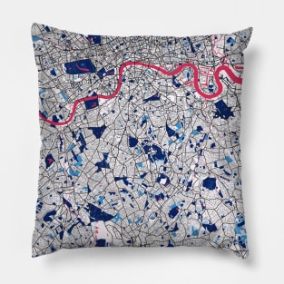 London - United Kingdom MilkTea City Map Pillow