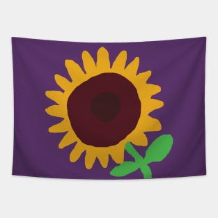 Minimal Artsy Sun Flower Tapestry