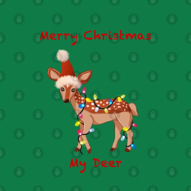 Ugly Christmas sweater bambi by Chigurena