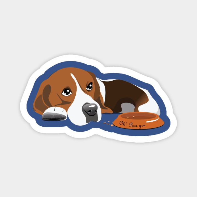 Beagle Cute Magnet by Kanom-Tom