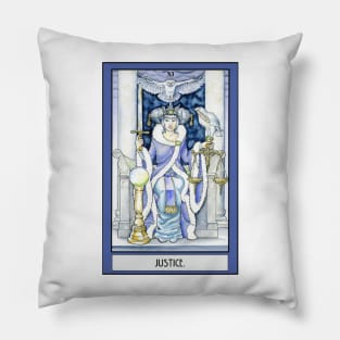 "Justice" Tarot Card Pillow