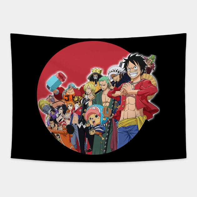 mugiwara crew Tapestry by Sparkledoom