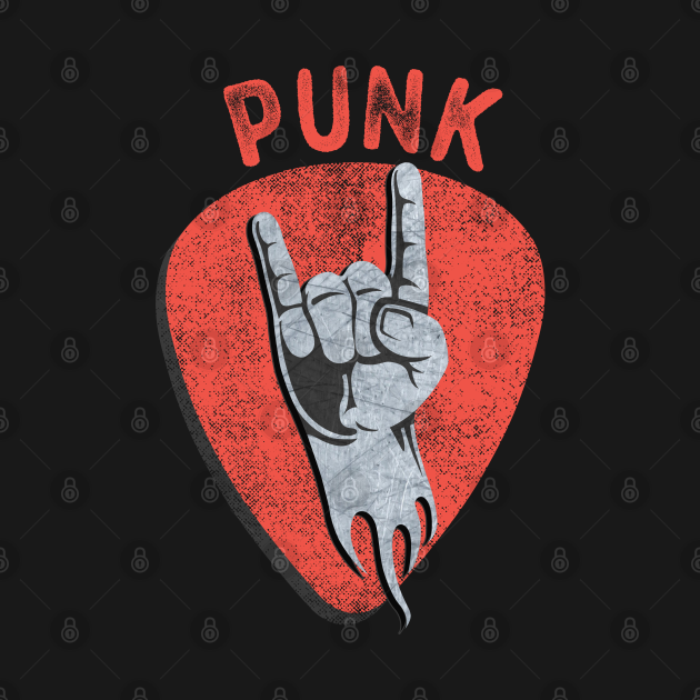Punk Rock El Diablo Hand Sign Rocker - Rock And Roll Legend - T-Shirt ...