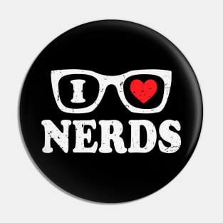 I Love Nerds Pin