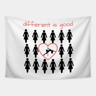 Different is Good - Pole Dance Design Tapestry