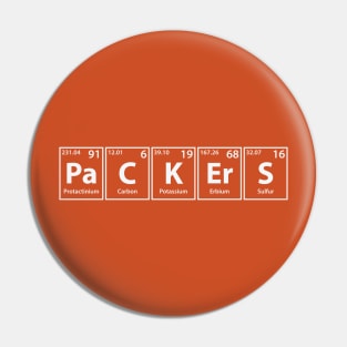 Packers (Pa-C-K-Er-S) Periodic Elements Spelling Pin