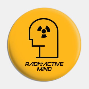 Radioactive Mind with Head shape in Yellow Color Pin