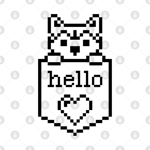 Puppy Dog In The Pocket / Hello sign / Perfect gift for every Kid by Yurko_shop