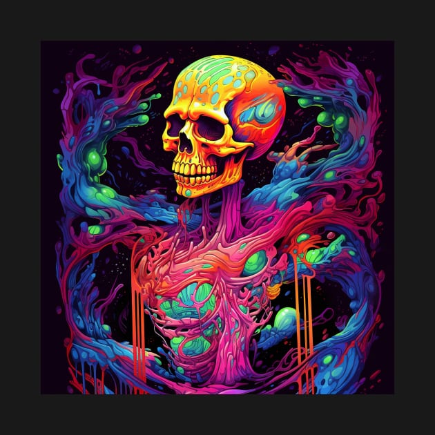 Neon Explosions of Psy Reality Tee by yambuto