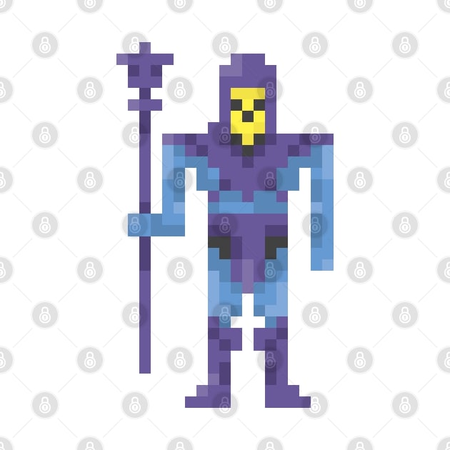 Pixel Skeletor by Silurostudio