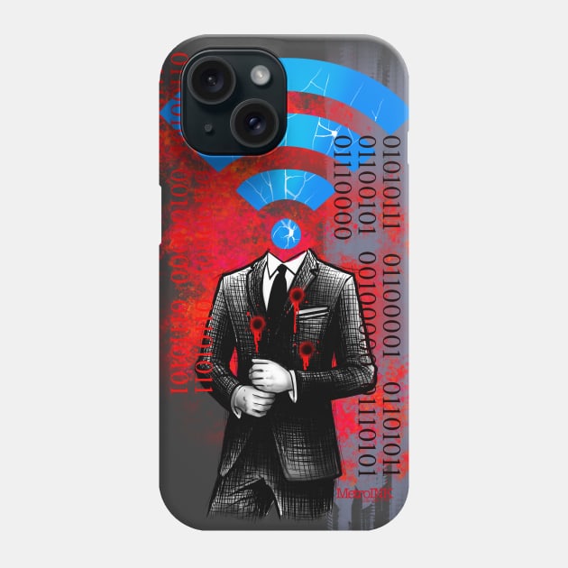 WiFi Is Breaking Us Phone Case by MetroInk