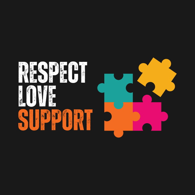 Respect Love Support Autism Awareness by thorhamm