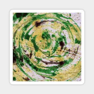 abstract marble texture spiral fluid art design Magnet